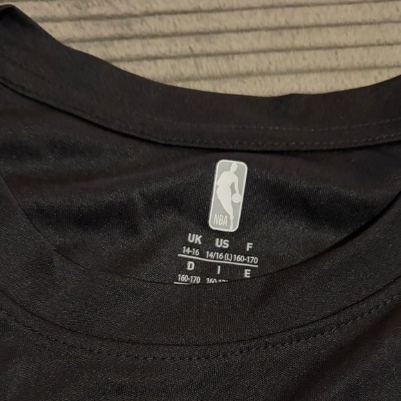 NBA Brooklyn Nets Black Long Sleeve Tee YOUTH Boys L 14/16 - Picture 4 of 4